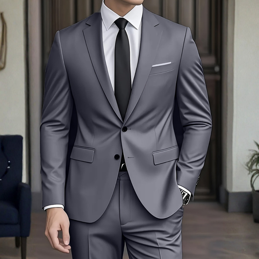 Alonso | Traje para hombre con chaqueta entallada y cierre de botones