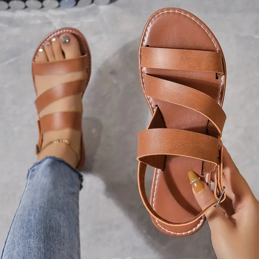 Elma | Sandals with straps and ankle closure