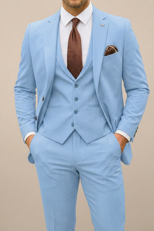 Sebastian| Costume élégant slim fit trois pièces pour homme