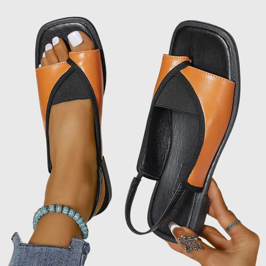 Coralina | Sandalias ortopédicas con tira y suela plana