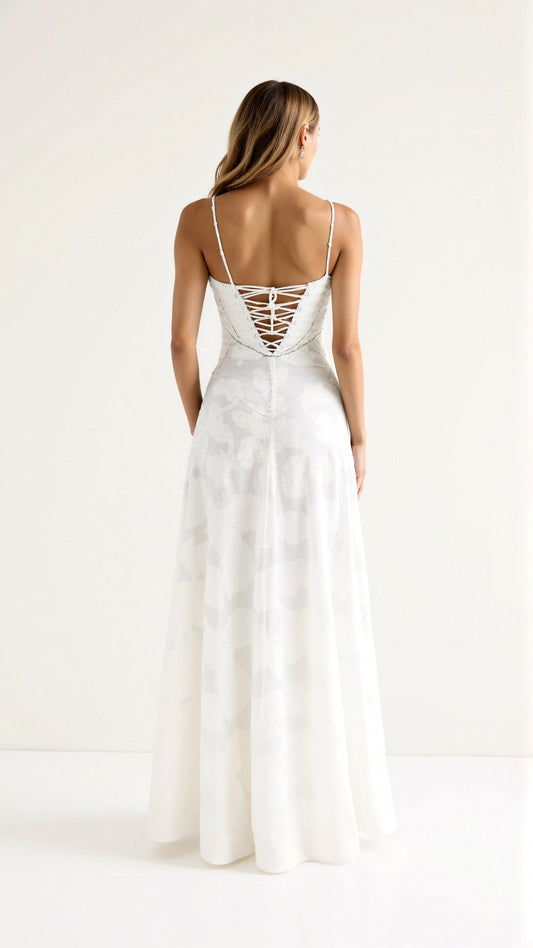 Sofía | Women's wedding maxi dress with thin straps