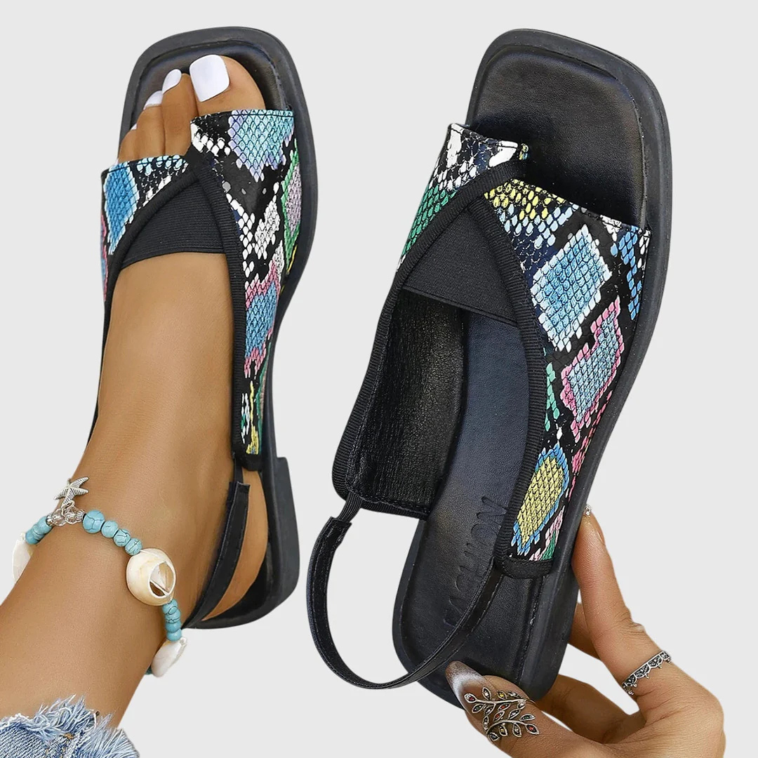 Coralina | Sandalias ortopédicas con tira y suela plana