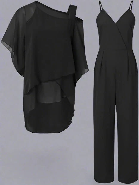 Luna | Ensemble chic avec haut ample et pantalon court