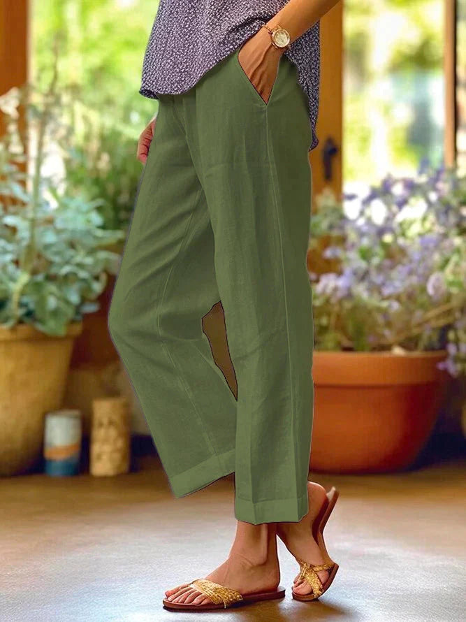 Wendolina | Women's Straight-Leg Pants with Soft Fabric | Comfortable