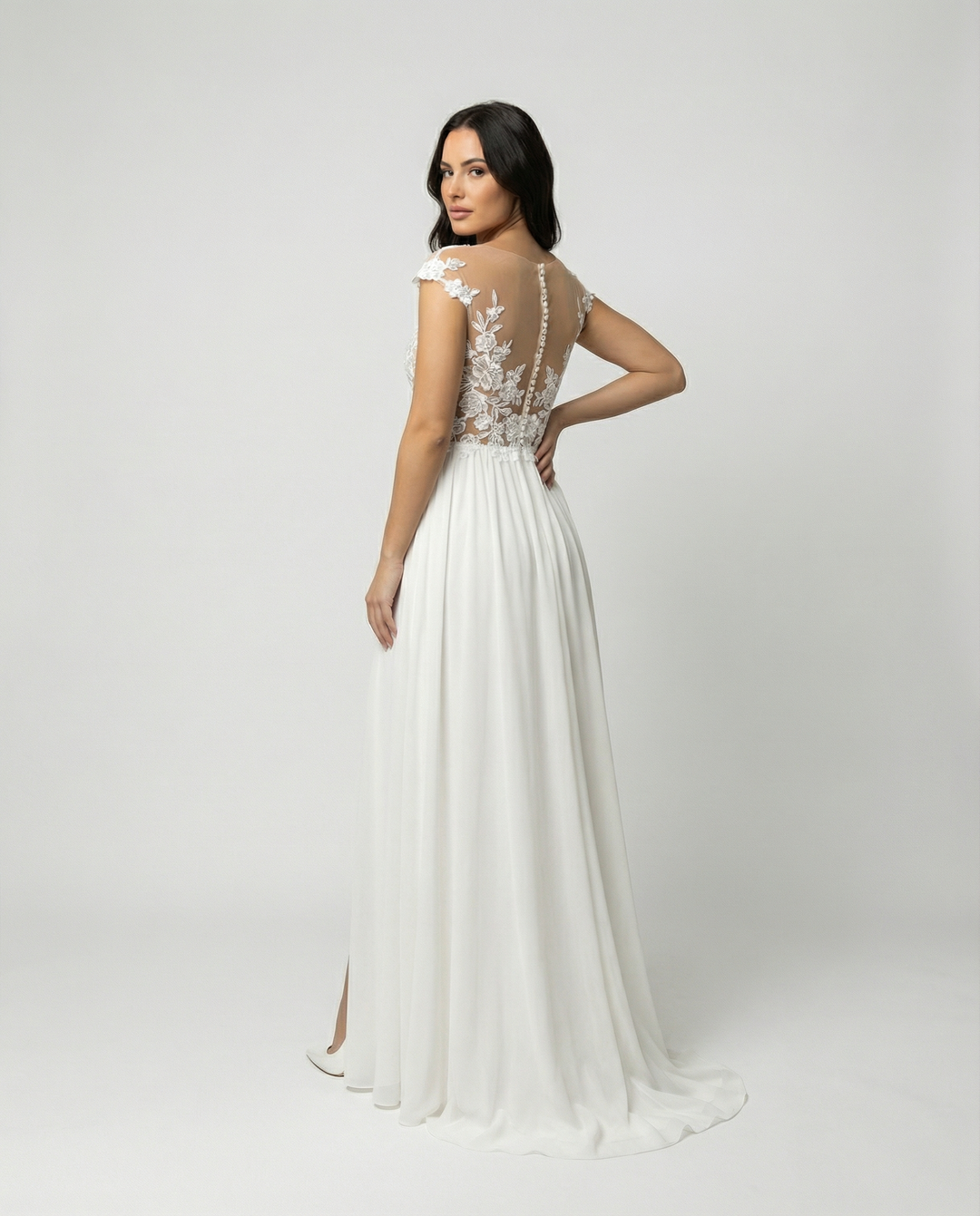 Thalina | Lace Maternity Long Dress | Maxi