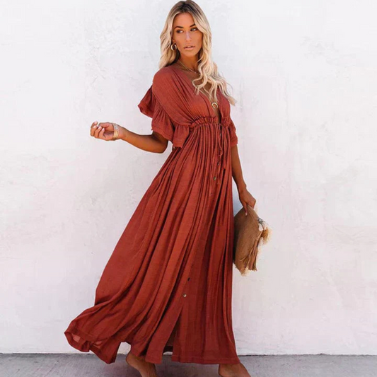 Yolanda | Women's Lightweight Flowy Maxi Dress for Summer