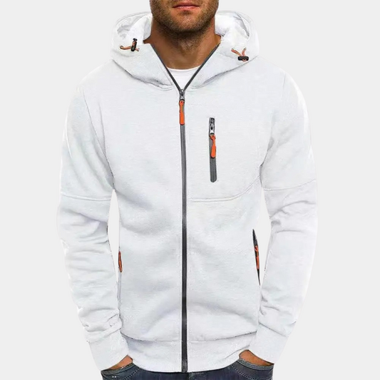 Sudadera de hombre casual con cremallera y capucha