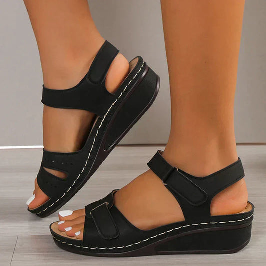 Lidia| Sandales d'été pour femme avec lanières ajustables et confort