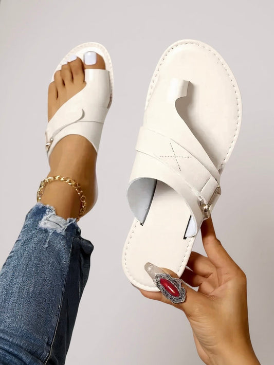 Aitana| Women's slide sandals with crossed straps