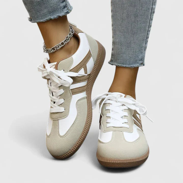 Eloína | Zapatillas casuales retro de mujer para primavera con cordones