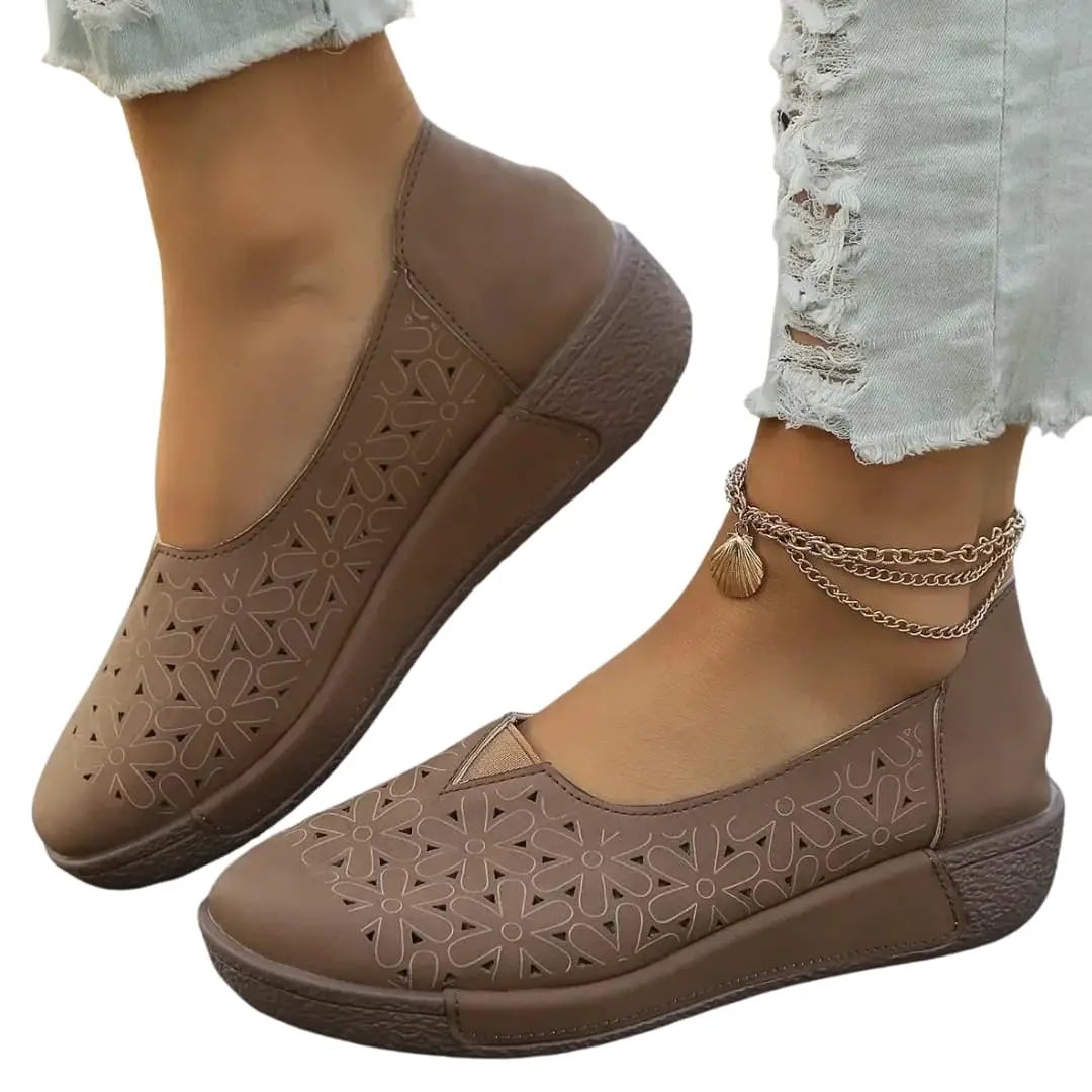 Elisa | Women's loafers with leather upper and orthopedic insole