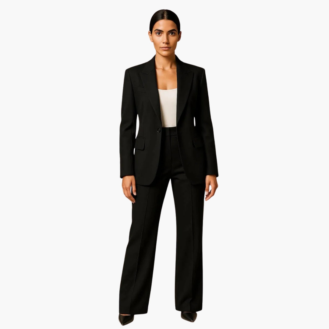 Noemi| Ensemble de mariage pour femme avec blazer et pantalon large