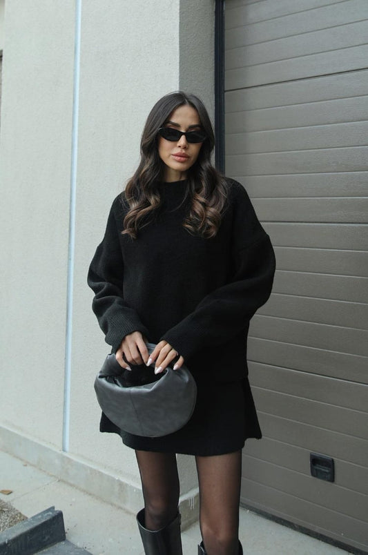 Belisa | Women's spring sweater and mini skirt set