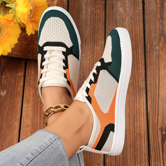 Zarela | Women's multicolor mesh sneakers with laces