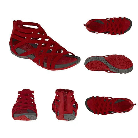 Alicia | Orthopedic crossed-strap open-toe sandals