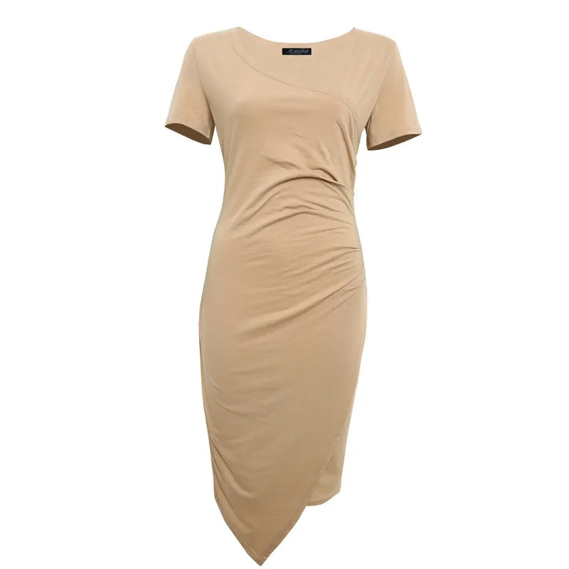 Odette | Classic fitted short-sleeve dress