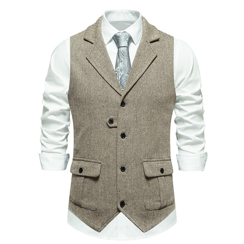 Juan | Men's formal wedding vest with buttons and classic design