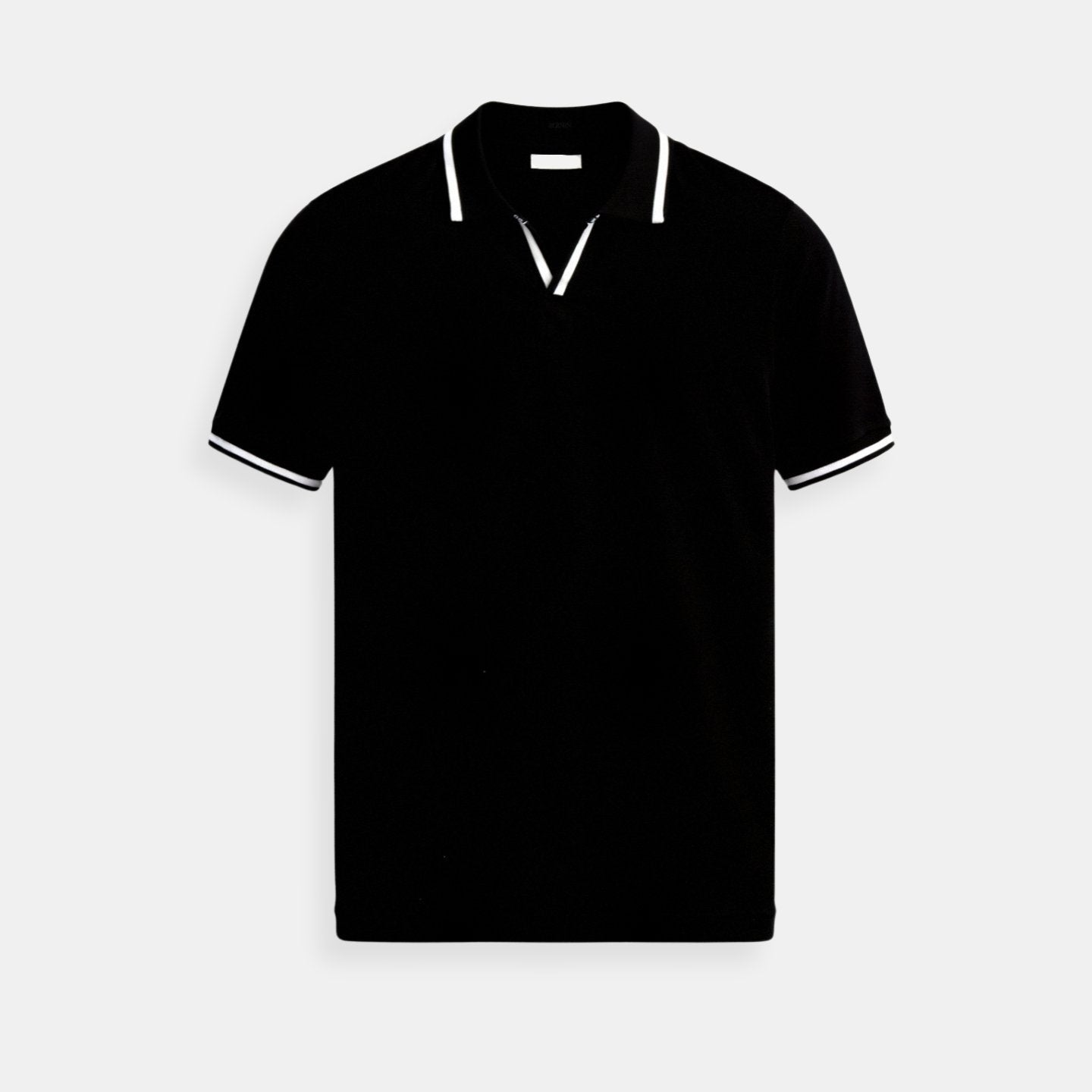 Hugo | Men's knit polo with open collar