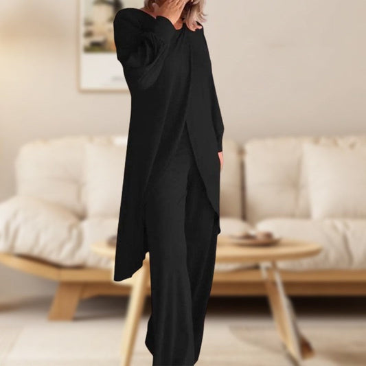Pilar | Ensemble deux pièces pour femme avec tunique et pantalon large
