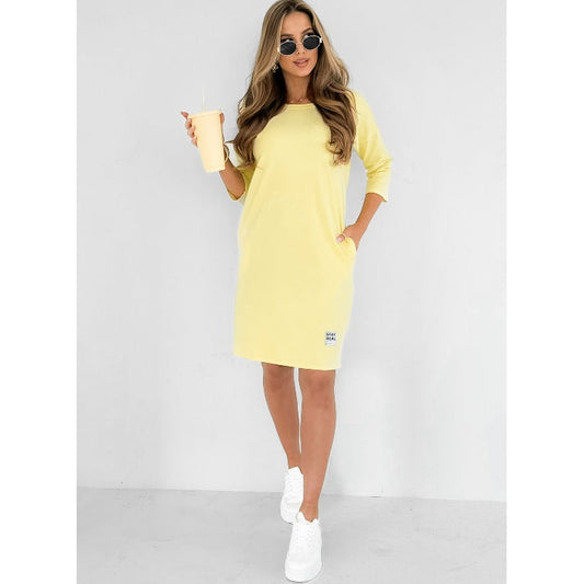 Eliana | Vestido mini para mujer con manga tres cuartos y estilo sudadera