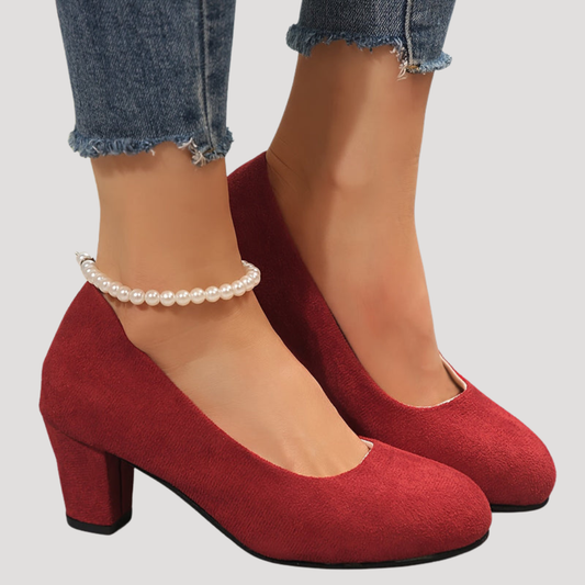 Magdalena | Blockabsatz-Pumps für Damen mit runder Spitze