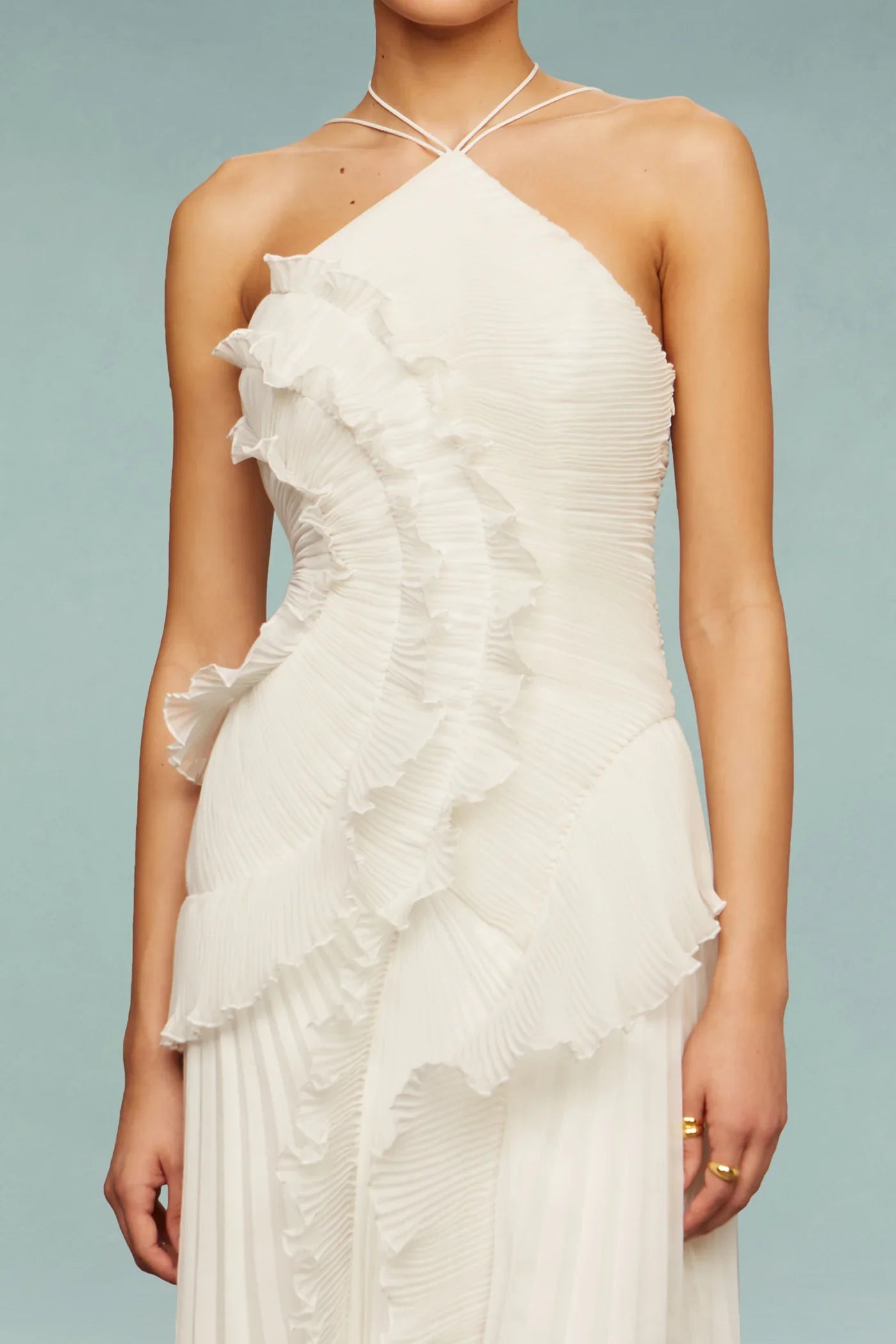 Elvira | Women's one-shoulder maxi dress in wedding style