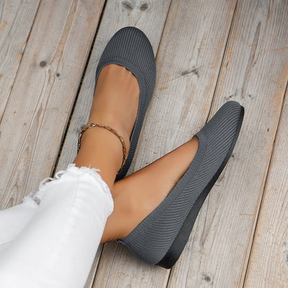 Lara | Zapatos ortopédicos planos sin cordones con diseño cerrado