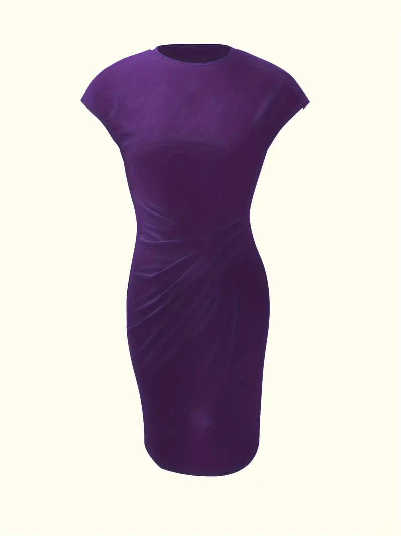 Odette | Classic fitted short-sleeve dress