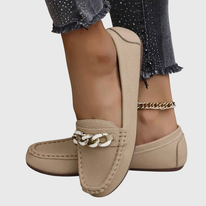 Melira | orthopedic loafers with metal detail and design