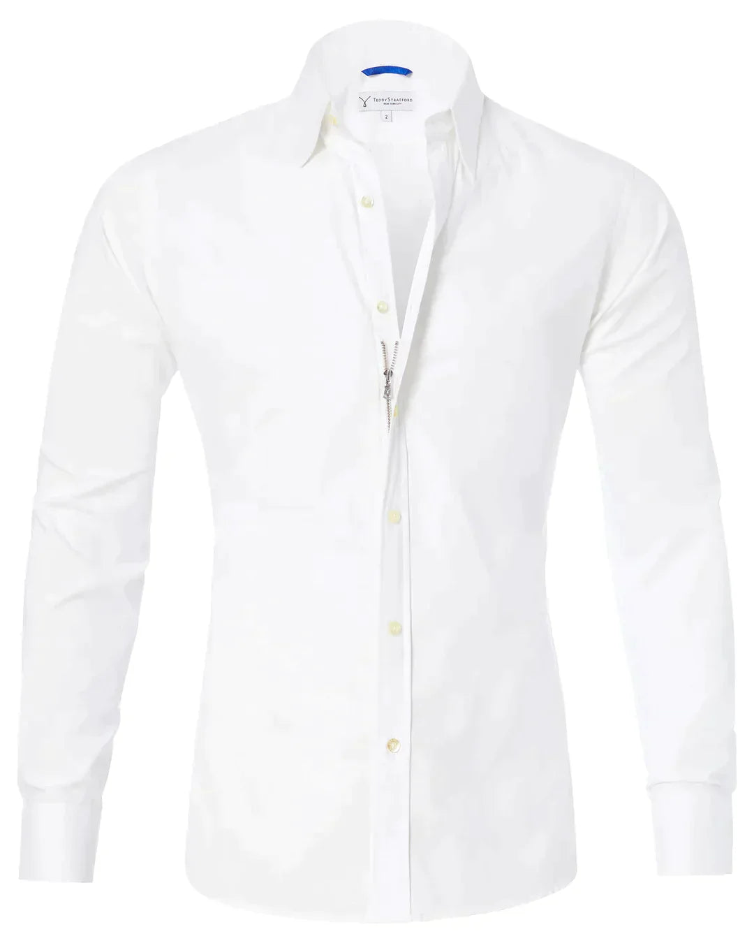 Mateo | Long-sleeve shirt with zip-up classic collar