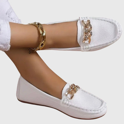 Melira | orthopedic loafers with metal detail and design