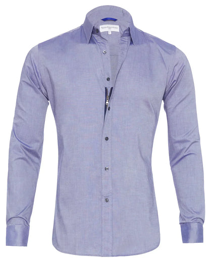 Mateo | Long-sleeve shirt with zip-up classic collar