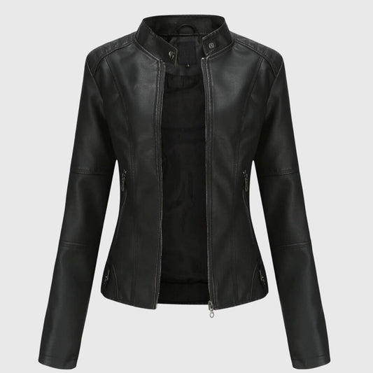 Solana | Chaqueta de cuero para mujer con estilo y cremallera