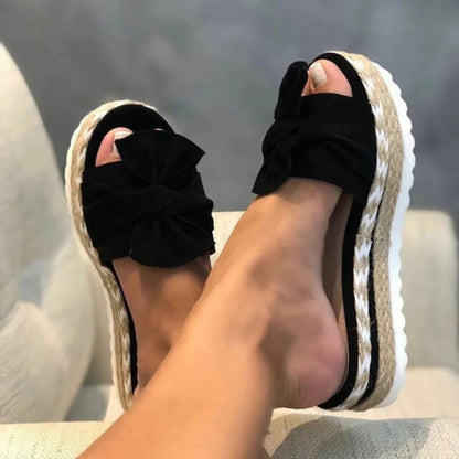Marina | Sandalias de plataforma con lazo de primavera para mujer