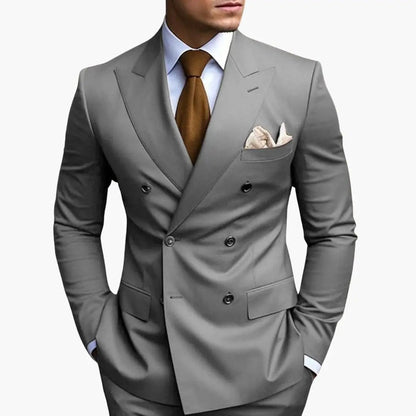 Fabian | Costume de mariage pour homme avec revers et design croisé
