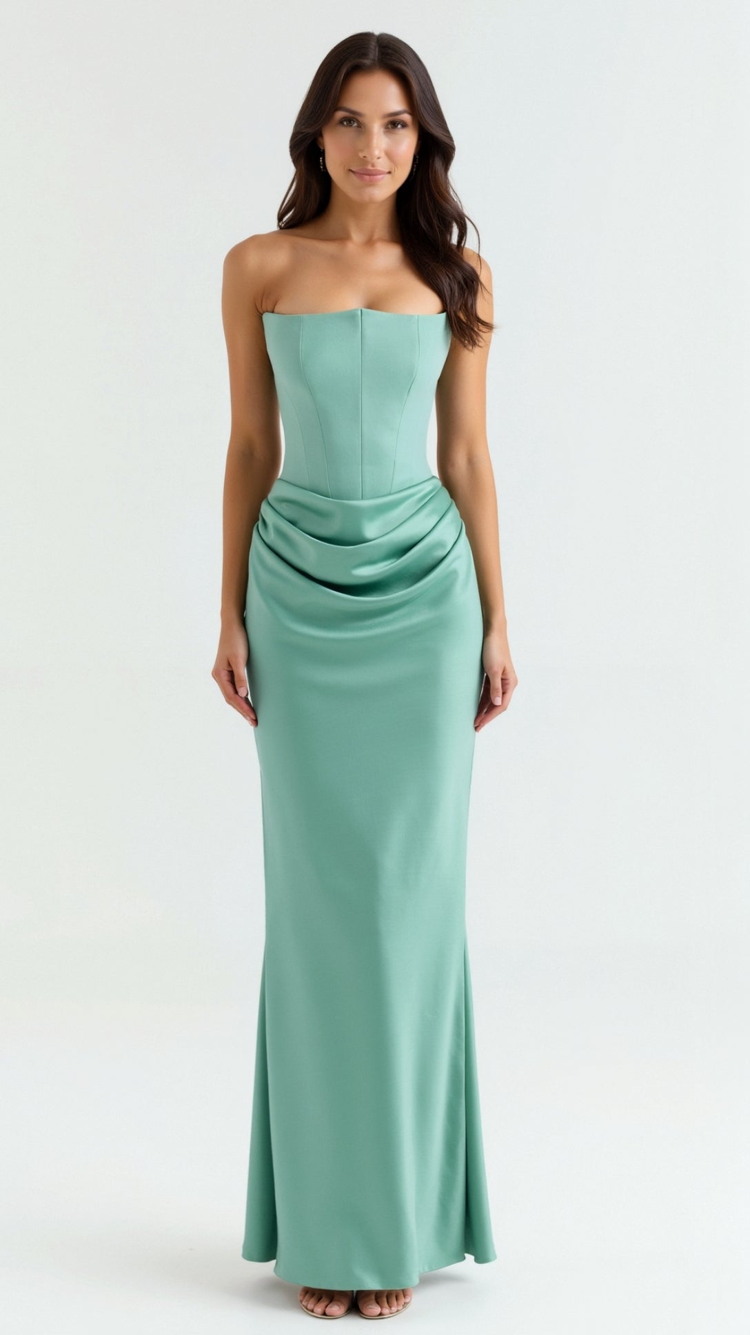 Florena | Women's maxi wedding dress with elegant column silhouette