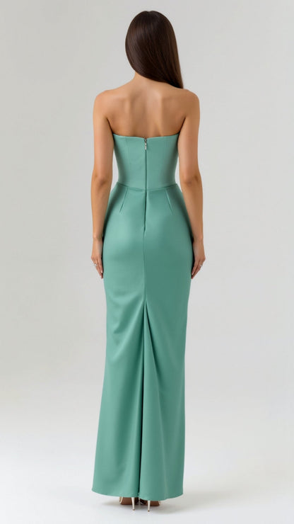 Florena | Women's maxi wedding dress with elegant column silhouette