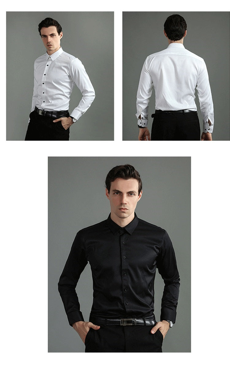 Fausto | Camisa formal con ajuste flexible y manga larga