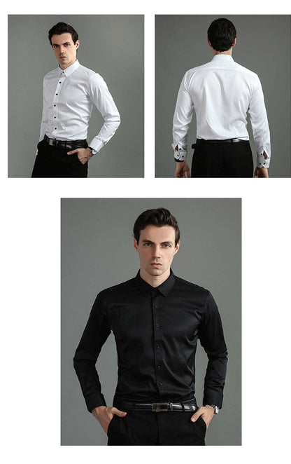 Fausto | Camisa formal con ajuste flexible y manga larga