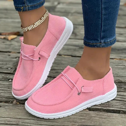 Corina | Women's casual sneakers with laces and fabric