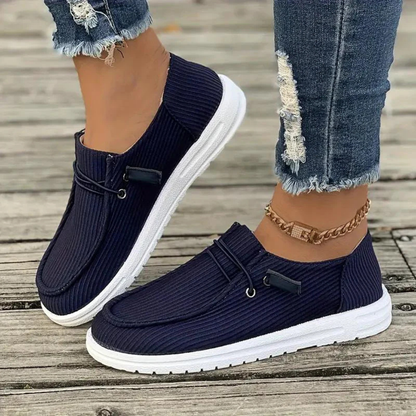 Corina | Women's casual sneakers with laces and fabric