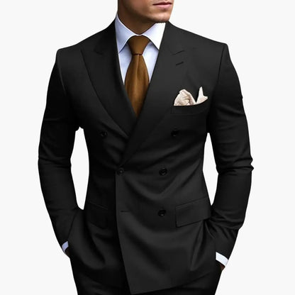 Fabian | Costume de mariage pour homme avec revers et design croisé