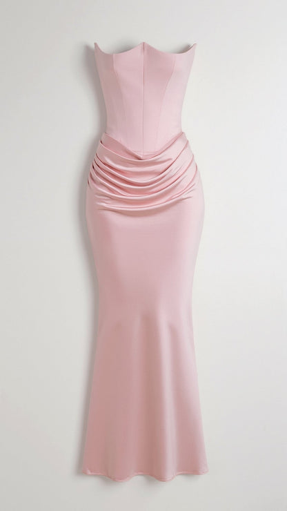 Florena | Women's maxi wedding dress with elegant column silhouette