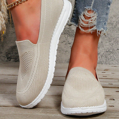 Claria | Baskets décontractées femme sans lacets en tissu respirant