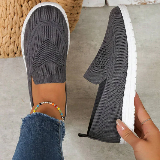 Claria | Baskets décontractées femme sans lacets en tissu respirant