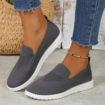 Claria | Baskets décontractées femme sans lacets en tissu respirant