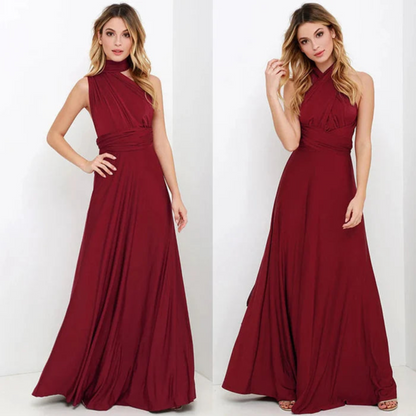 Elena | Robe longue dos nu avec un design polyvalent