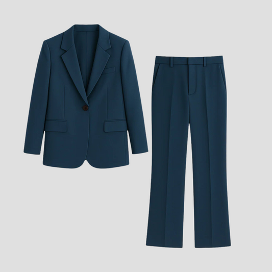 Celia | Ensemble pour femme avec blazer et pantalon droit