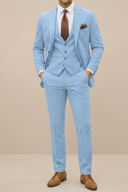Sebastian| Costume élégant slim fit trois pièces pour homme