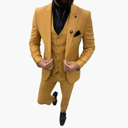 Salvador | Costume de mariage pour homme avec gilet et revers cranté